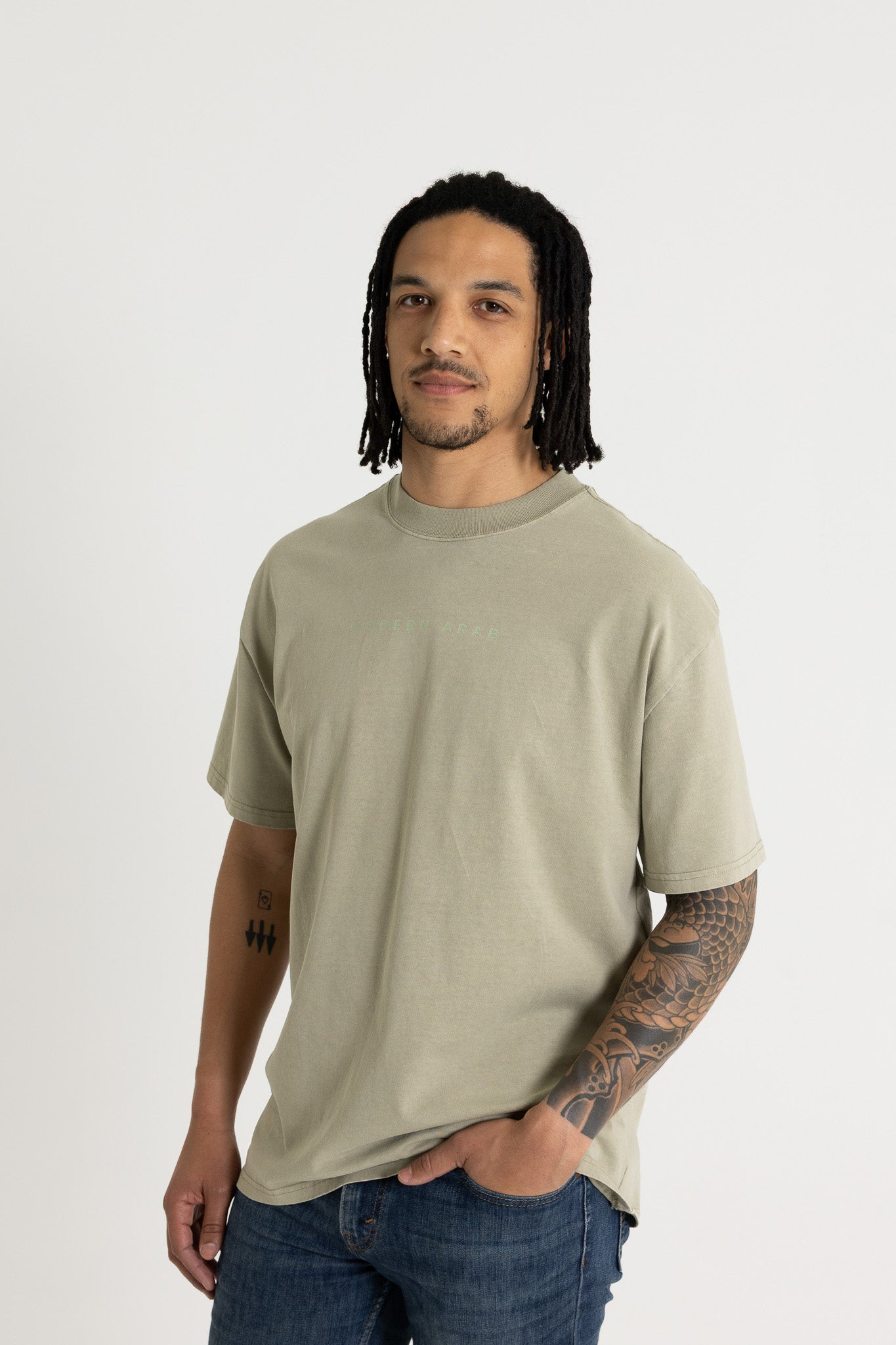Modern Arab Premium Tee (Faded Green)